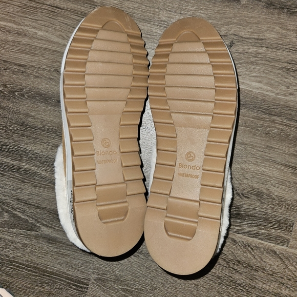 Blondo Suri Comfy Fur-lined Waterproof Slip-on Platform Boho Clog Shoes Size 8 - Picture 4 of 5